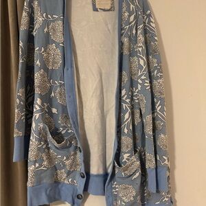 Evy’s Tree Vivie Blue and White Cardigan